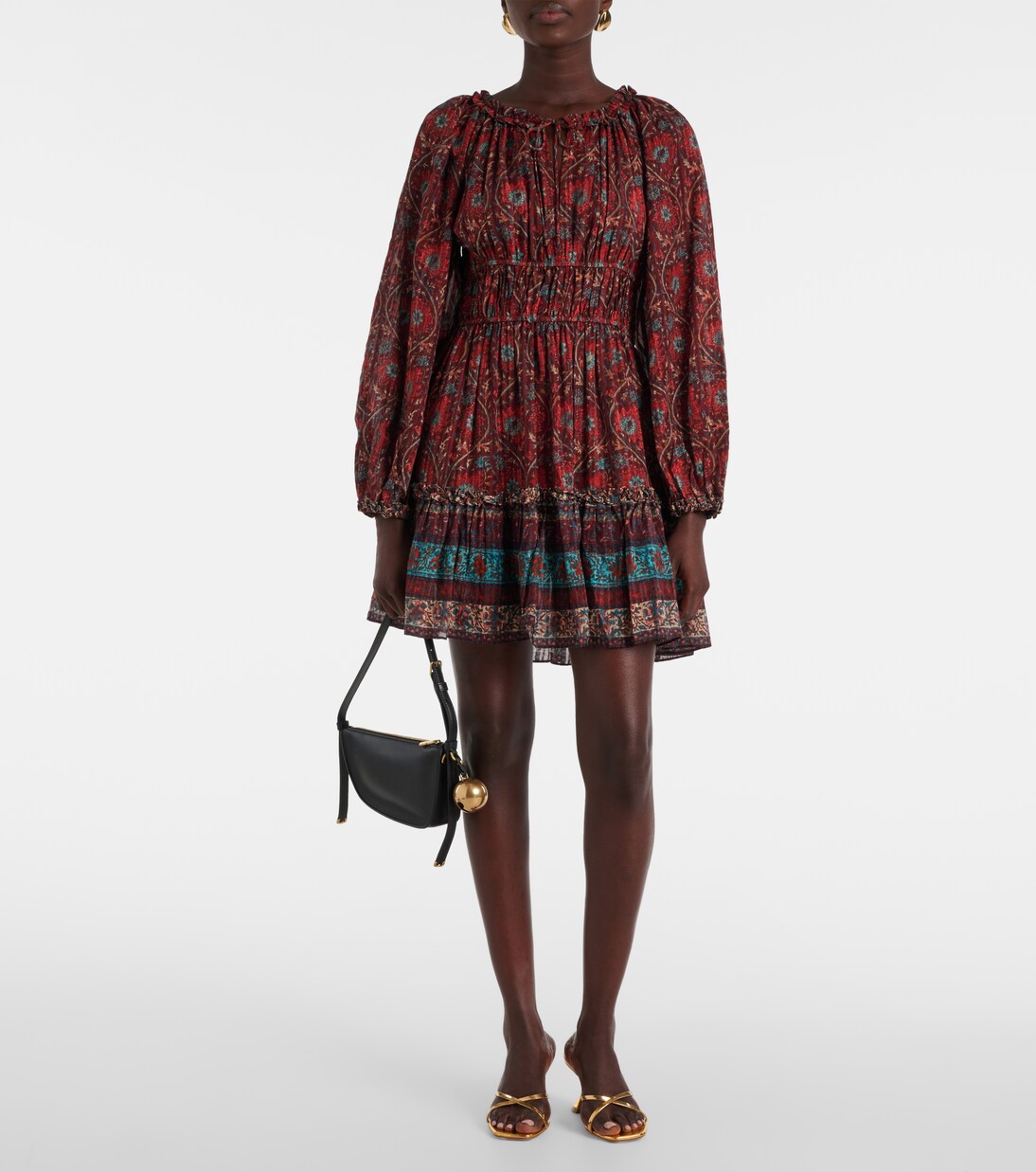 Val floral puff-sleeve minidress | Ulla Johnson