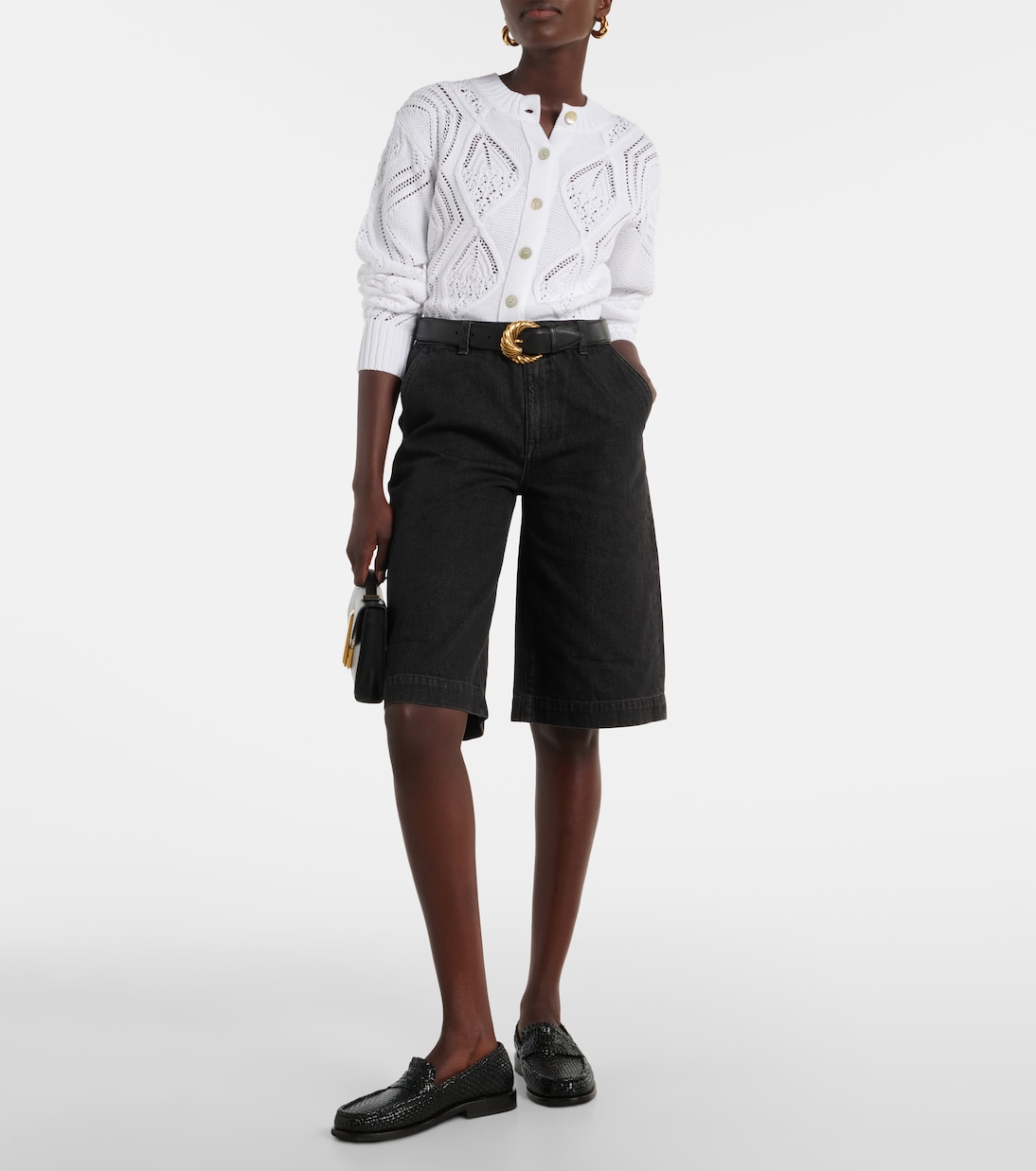 Cropped-Cardigan aus Baumwolle | Vince