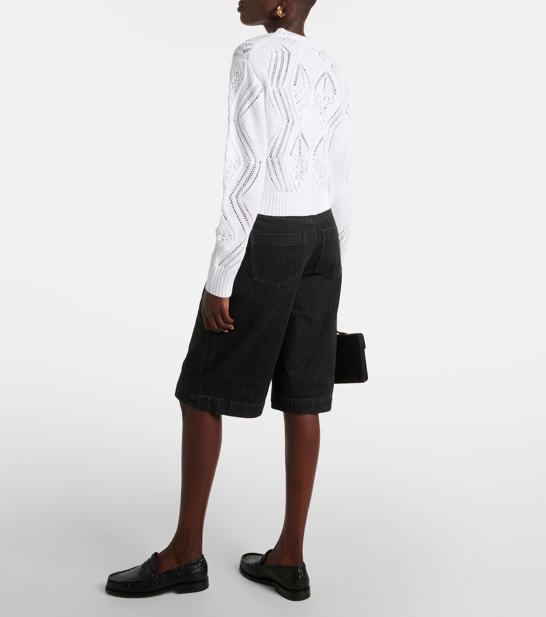 Cropped-Cardigan aus Baumwolle | Vince