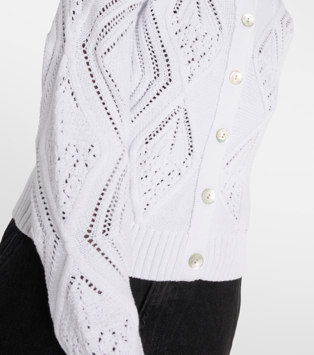 Cropped-Cardigan aus Baumwolle | Vince