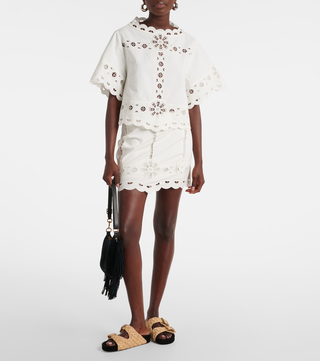 Bestickter Minirock Palmira aus Baumwolle | Isabel Marant