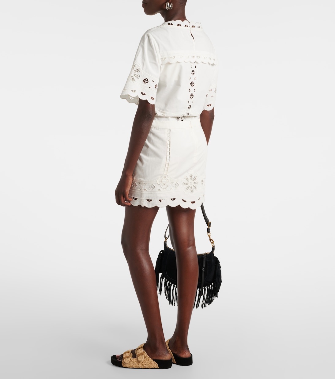 Bestickter Minirock Palmira aus Baumwolle | Isabel Marant