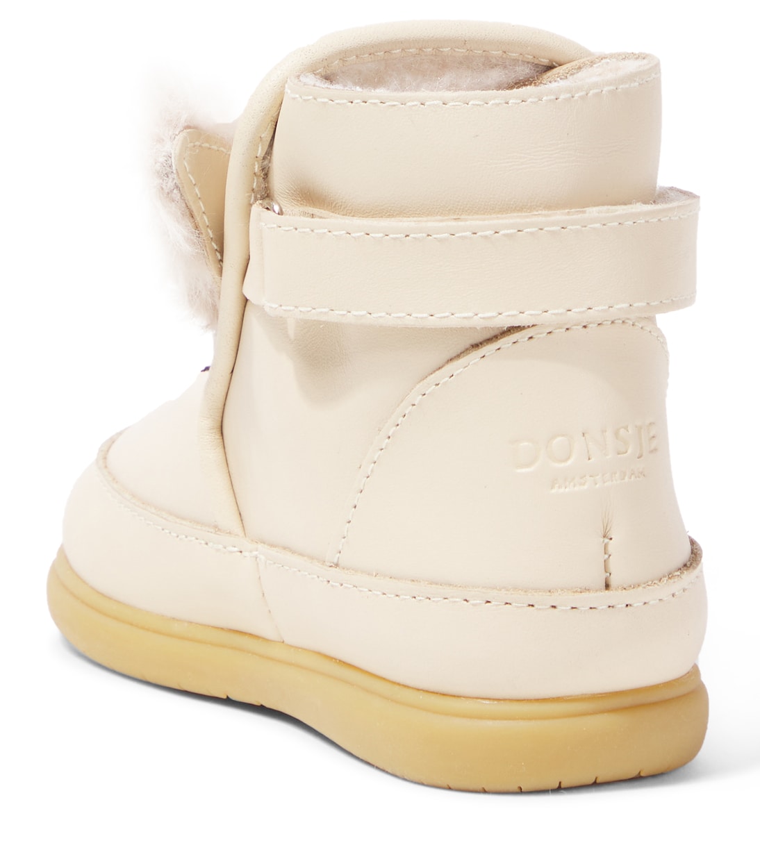 Baby Dubu shearling-trimmed leather boots | Donsje