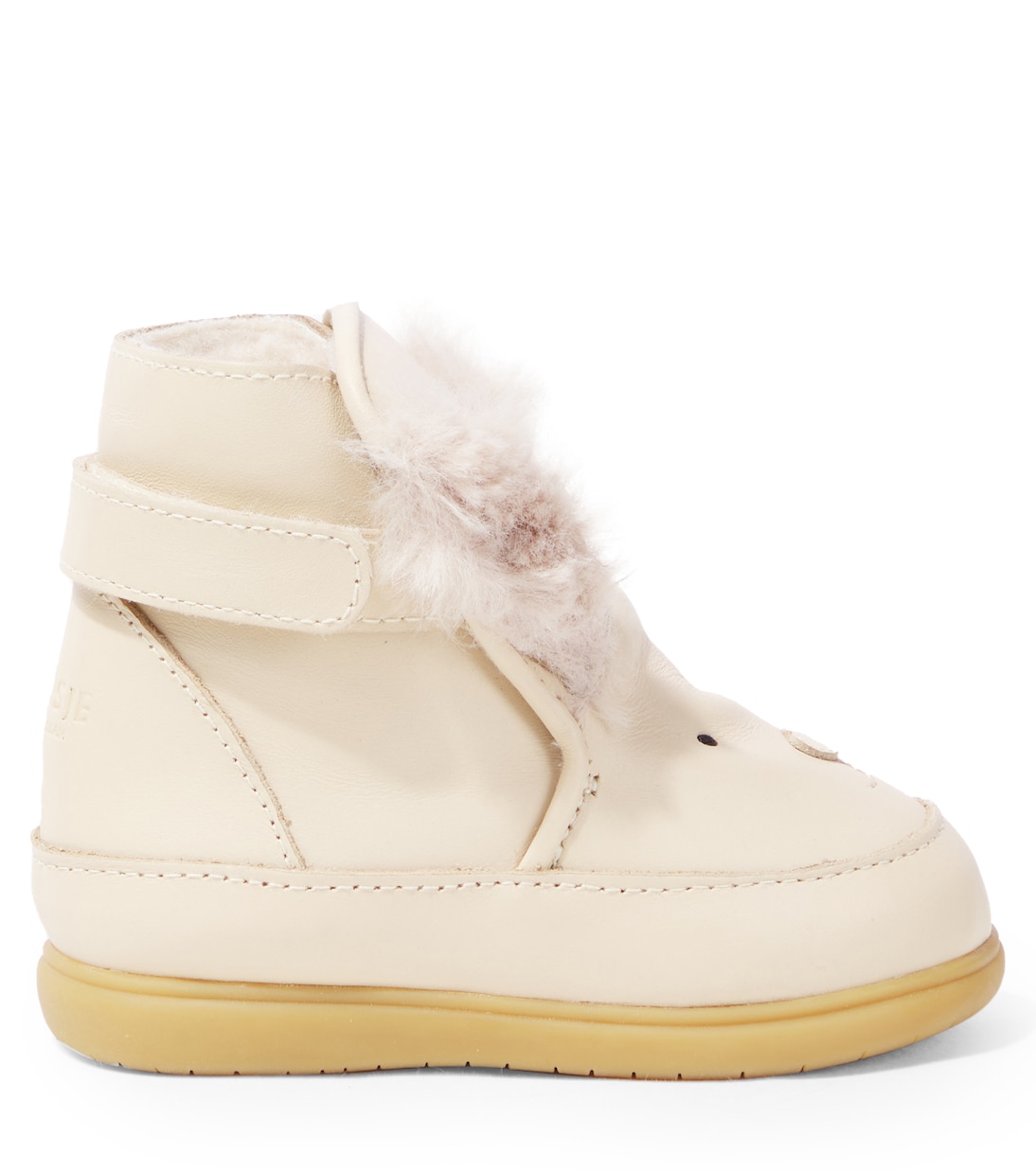 Baby Dubu shearling-trimmed leather boots | Donsje