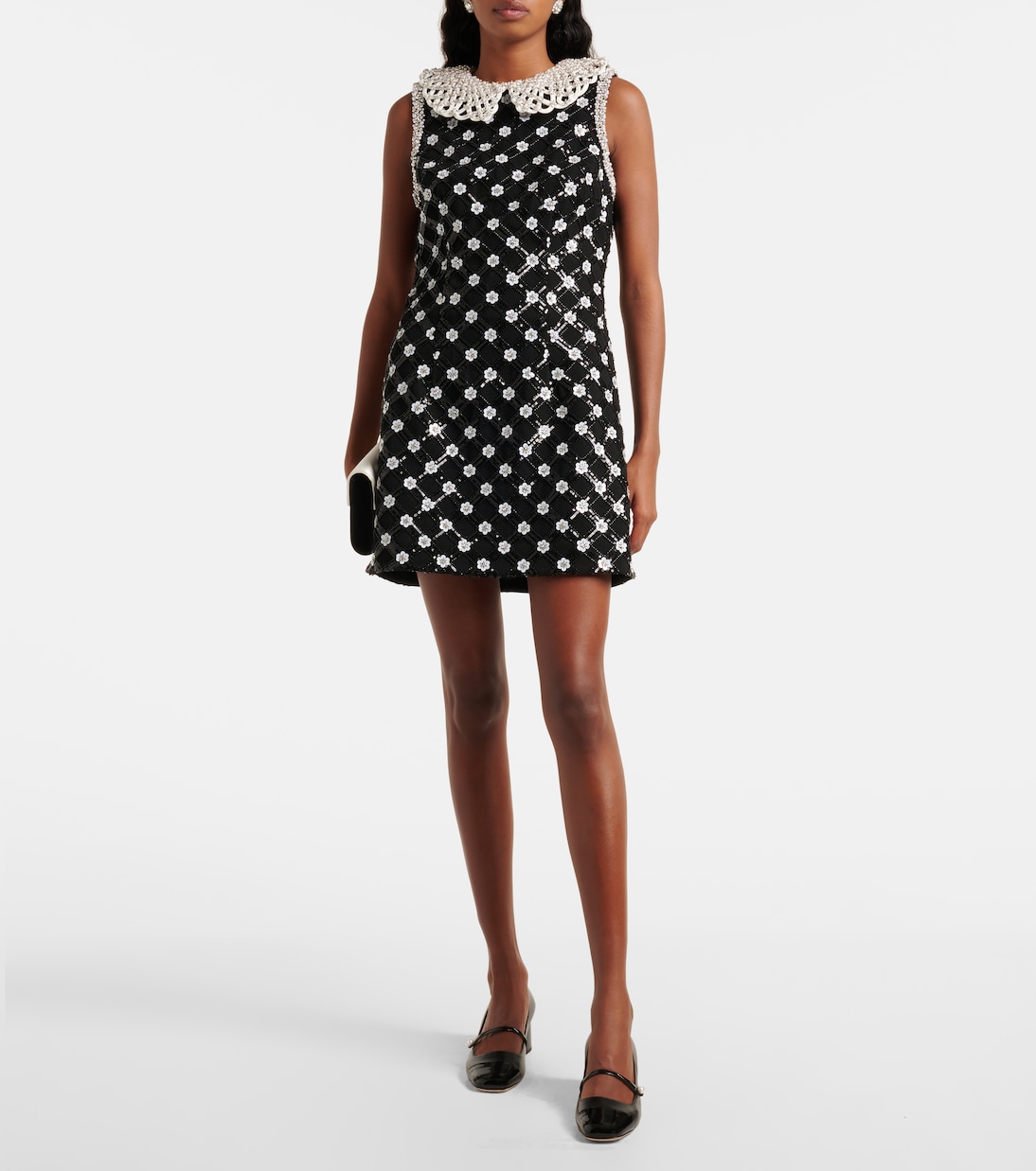 Abito corto Alvia con cristalli | Rebecca Vallance