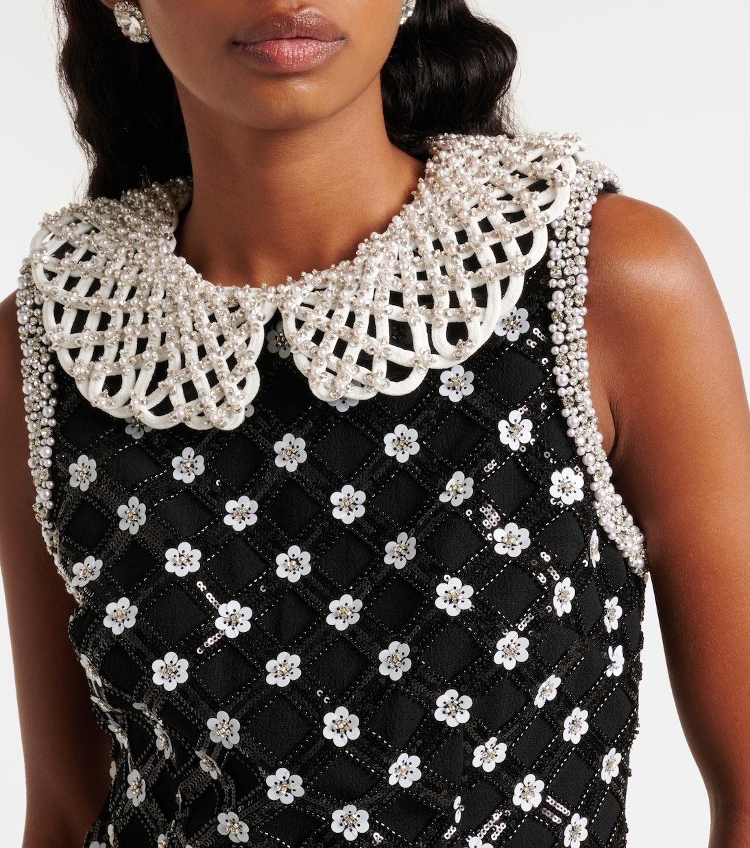 Abito corto Alvia con cristalli | Rebecca Vallance