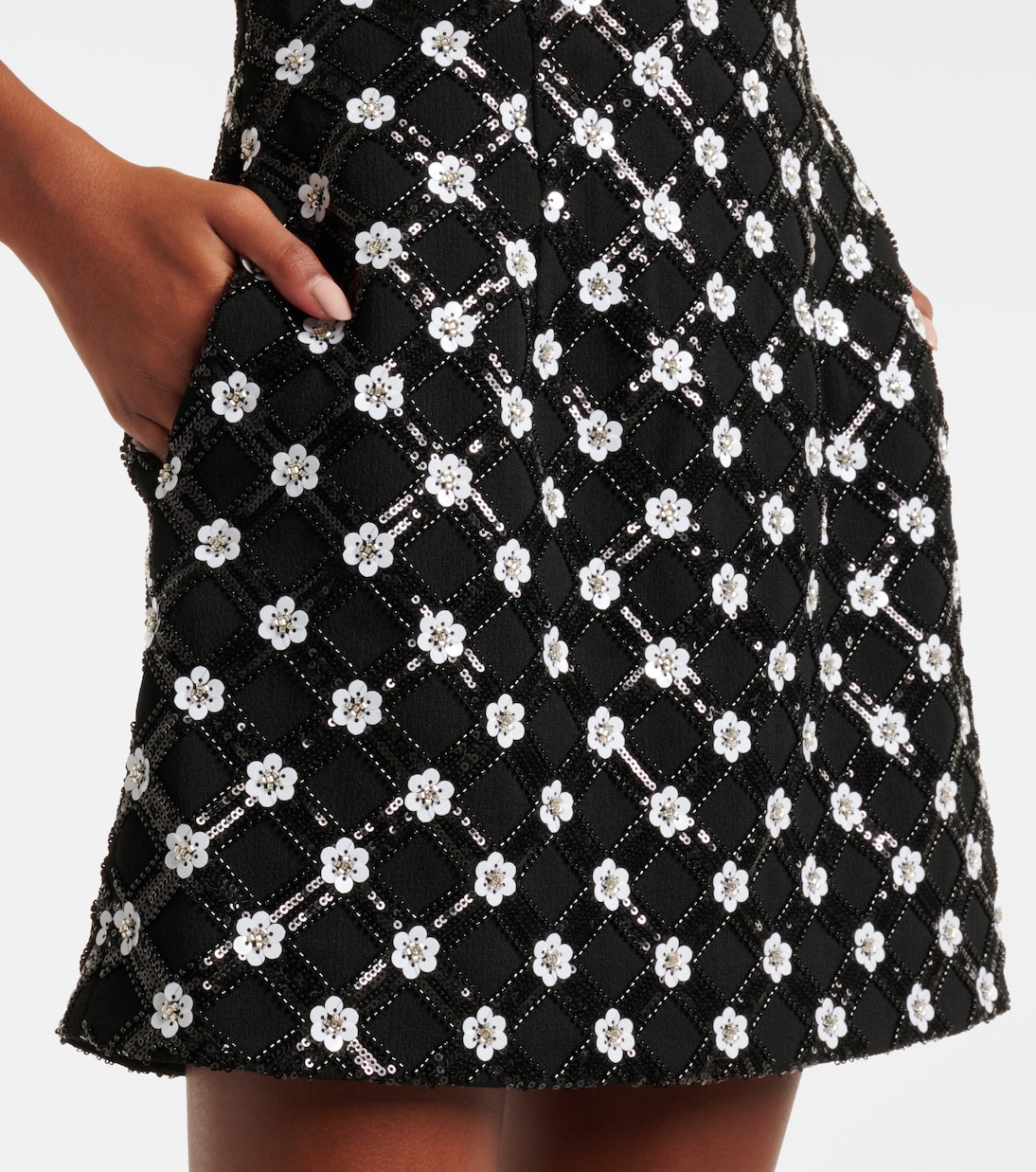 Abito corto Alvia con cristalli | Rebecca Vallance