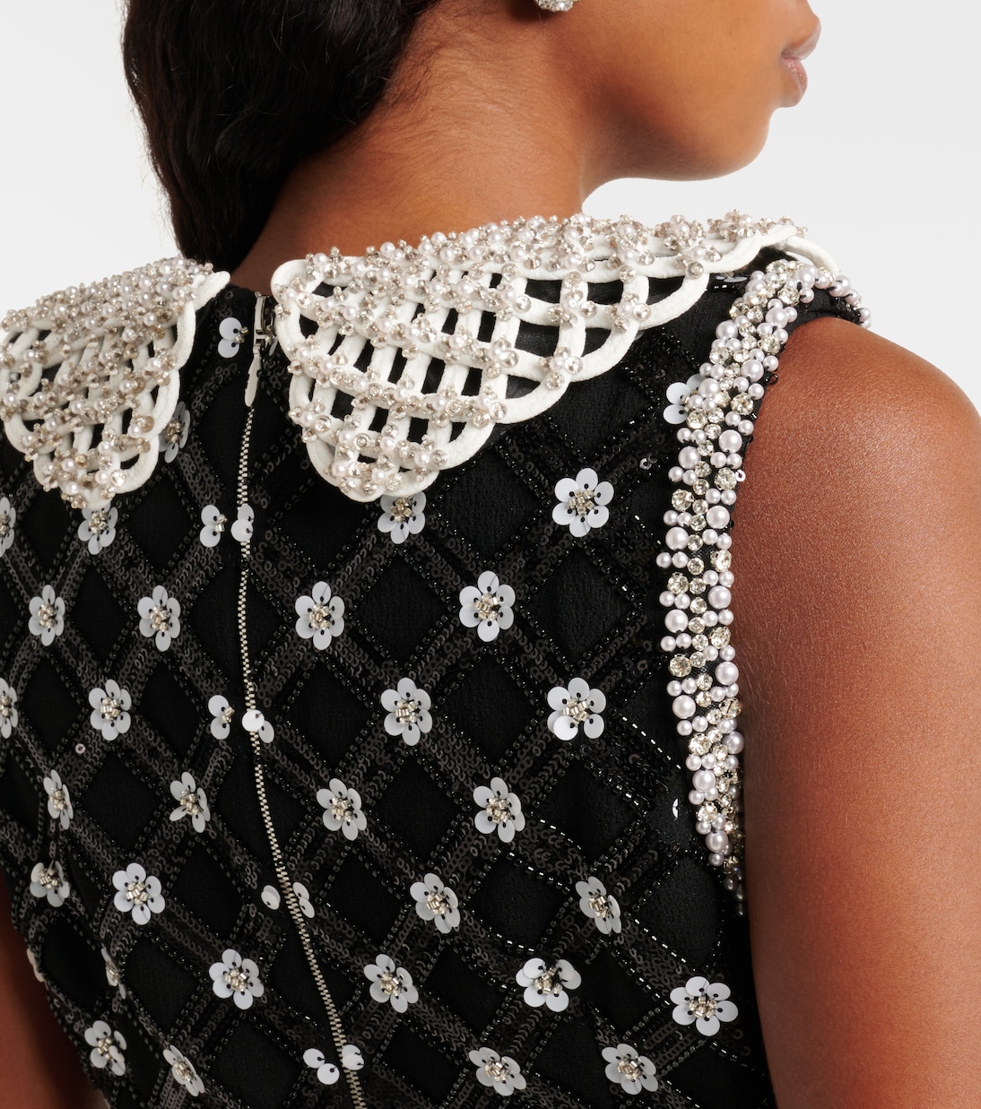 Abito corto Alvia con cristalli | Rebecca Vallance