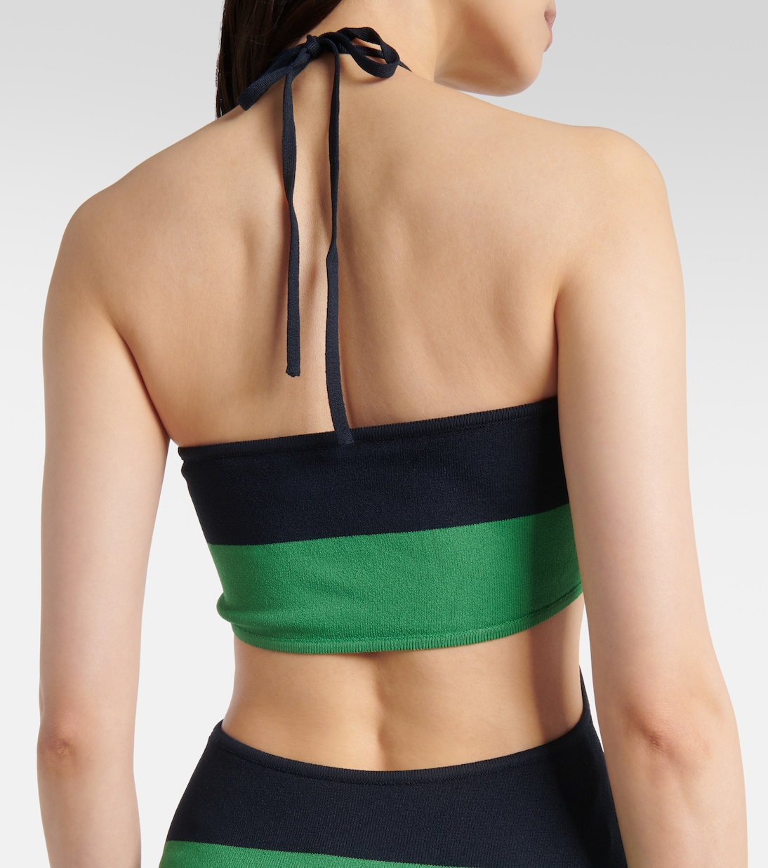 Abito lungo a righe con cut-out | Coperni