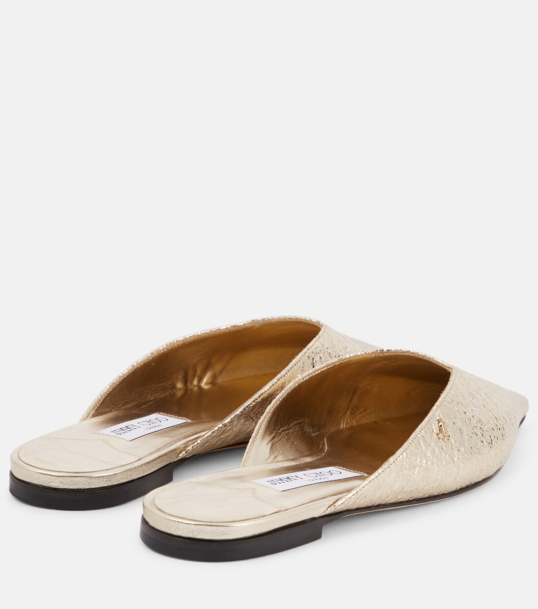 Mules Vivi de piel metalizada | Jimmy Choo