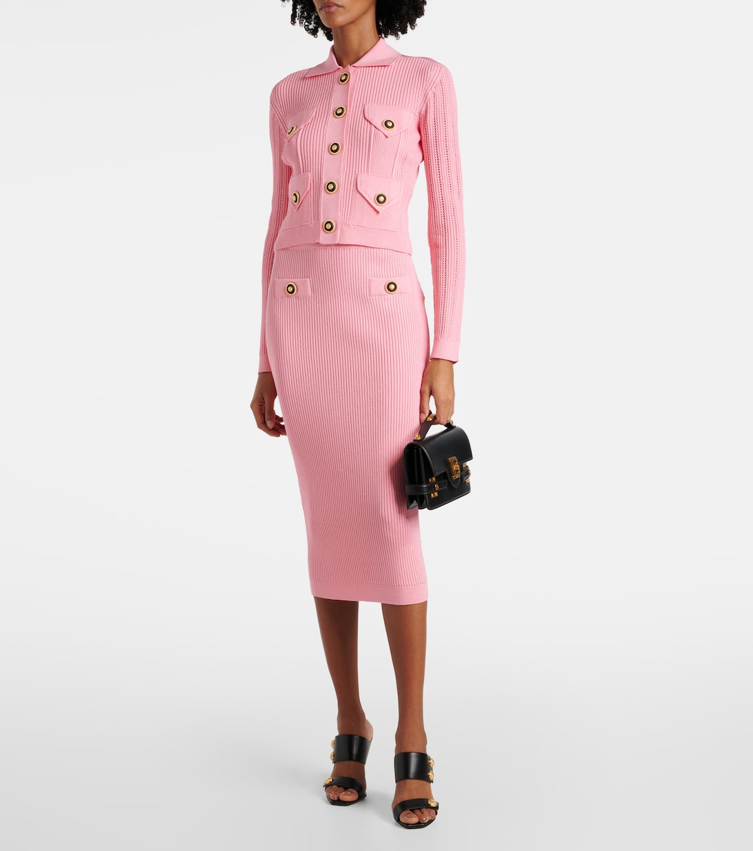 Midirock aus Rippstrick | Balmain