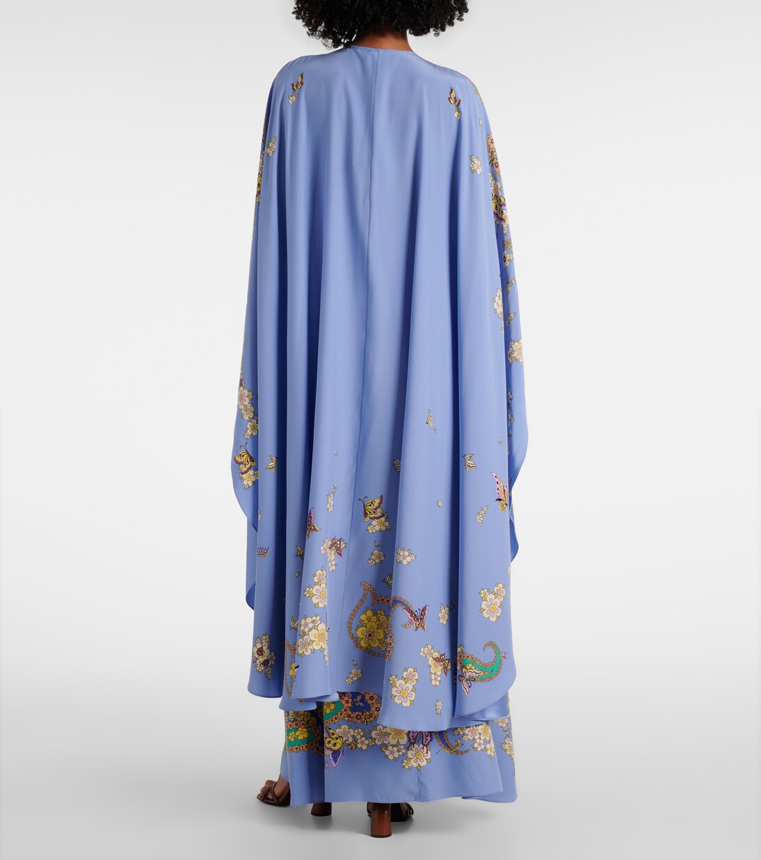 Robe longue en soie à motif cachemire | Etro