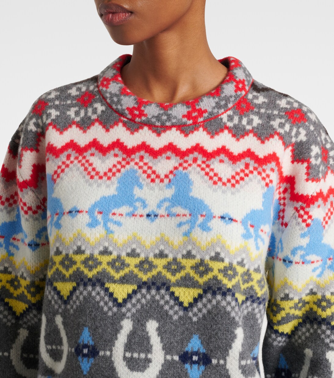 Pull en laine intarsia | Stella McCartney