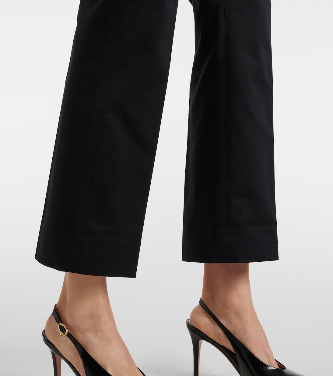 Mid-Rise-Schlaghose Okra aus Baumwolle | Max Mara