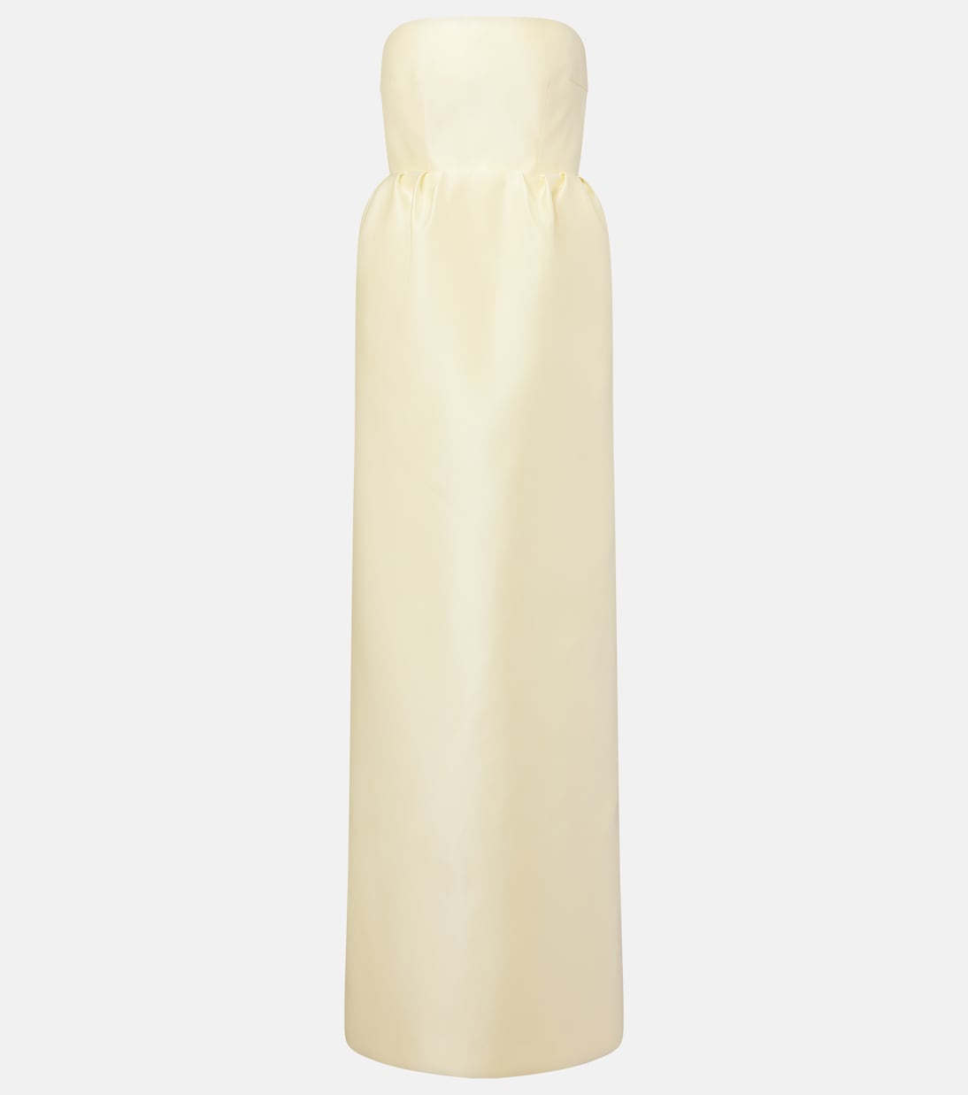 Strapless silk satin gown | Prada