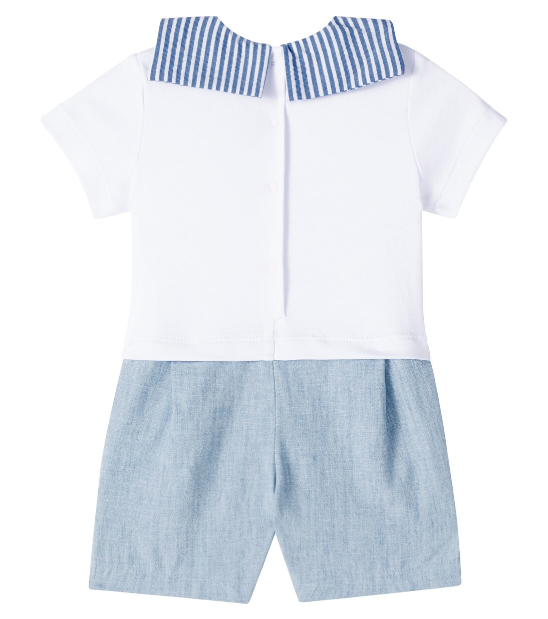 Baby cotton top and pants set | Monnalisa