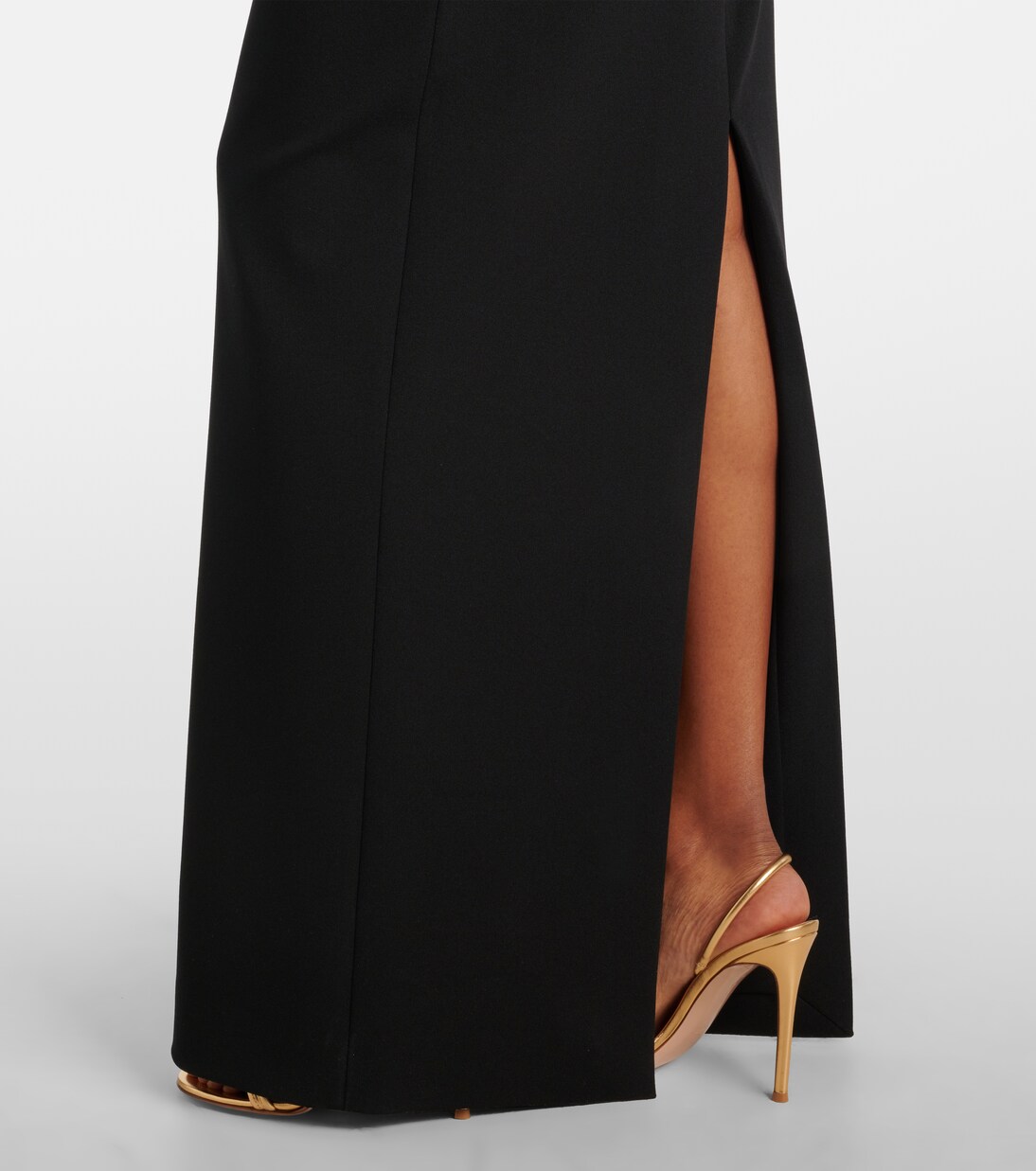 Robe longue Malla en crêpe | Solace London