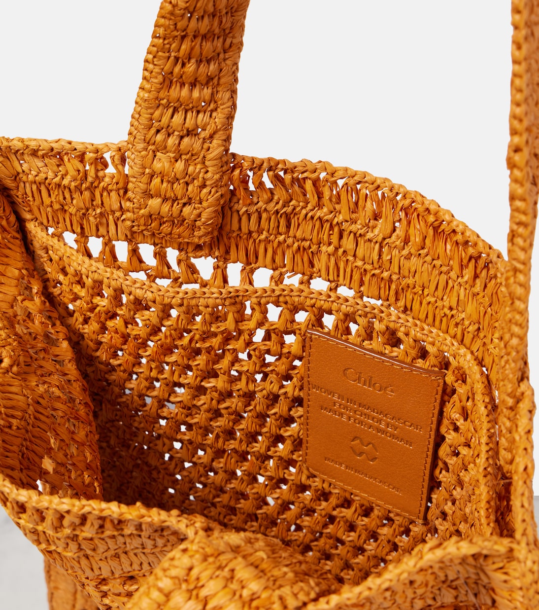 Tote Bag Summer Banana aus Raffiabast | Chloé