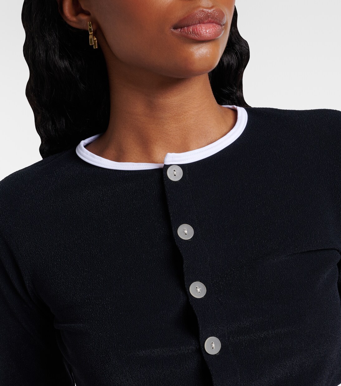 Cropped-Cardigan aus Frottee | Jade Swim