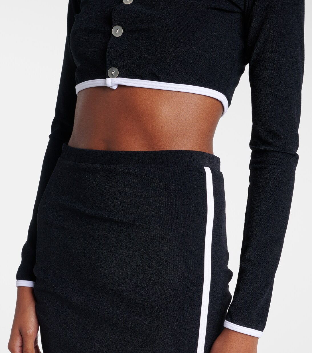 Cropped-Cardigan aus Frottee | Jade Swim