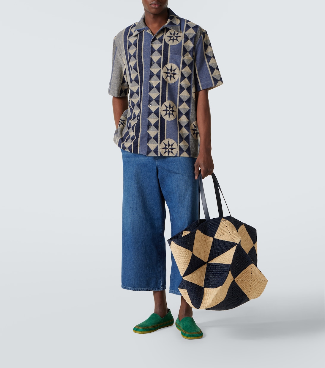 Jacquard terry bowling shirt | Loewe