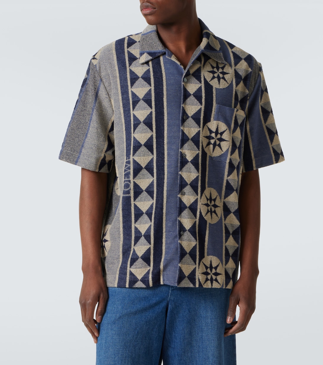 Jacquard terry bowling shirt | Loewe