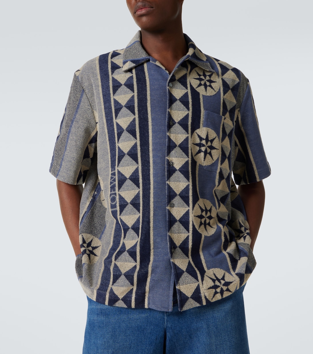 Jacquard terry bowling shirt | Loewe