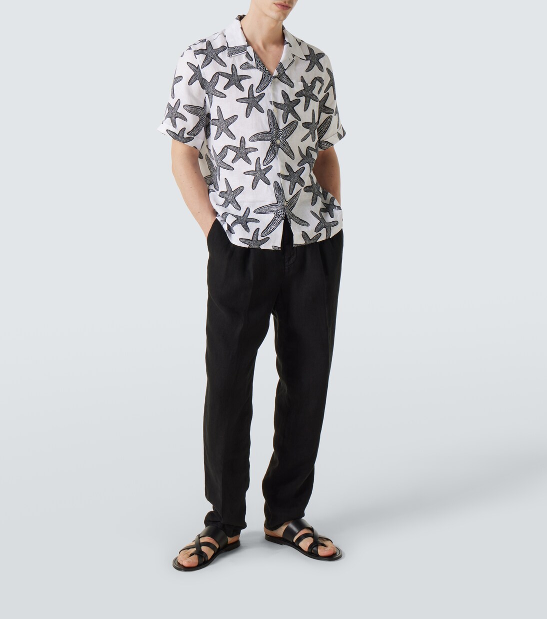 Bedrucktes Hemd aus Leinen | Vilebrequin