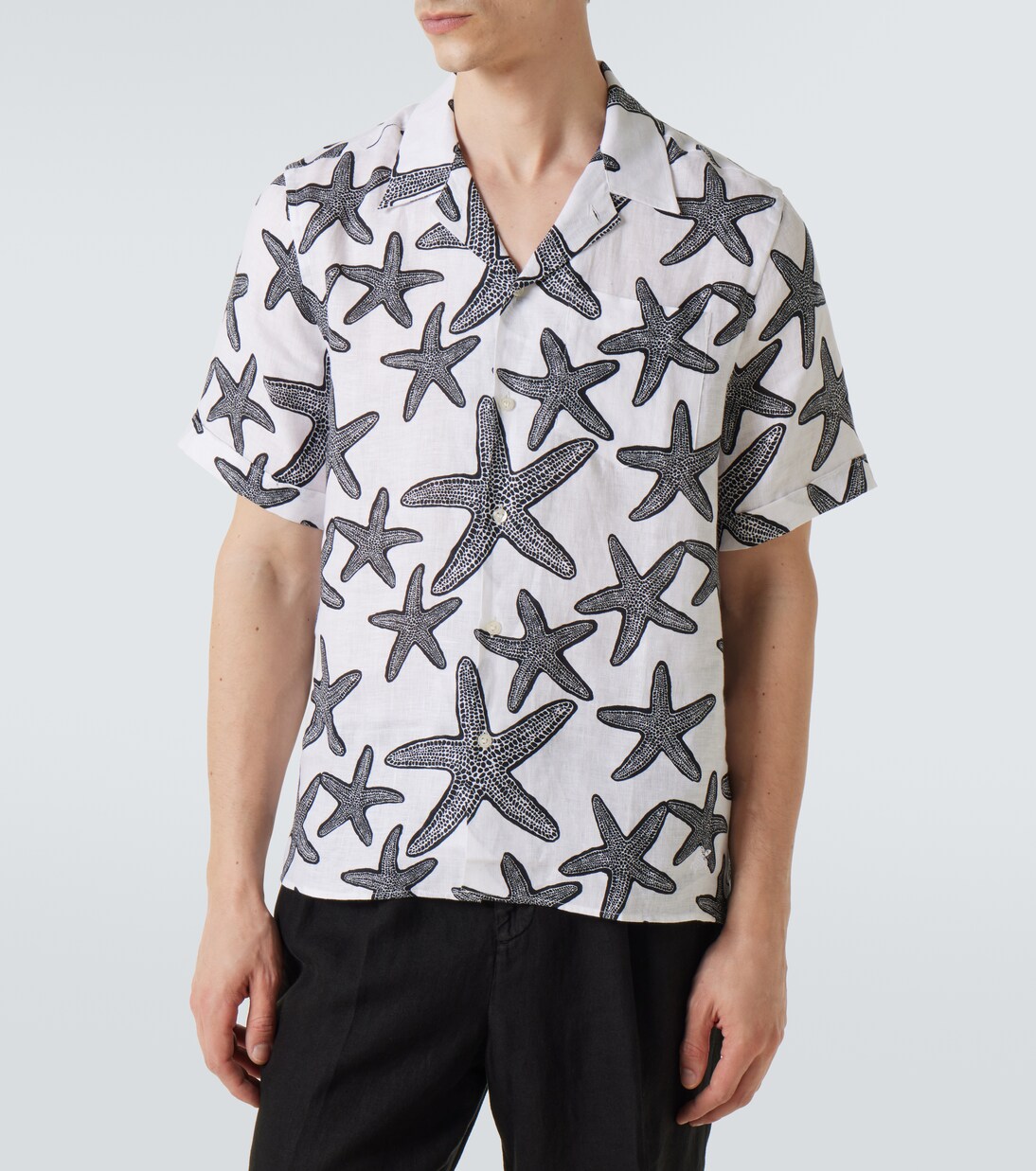 Bedrucktes Hemd aus Leinen | Vilebrequin