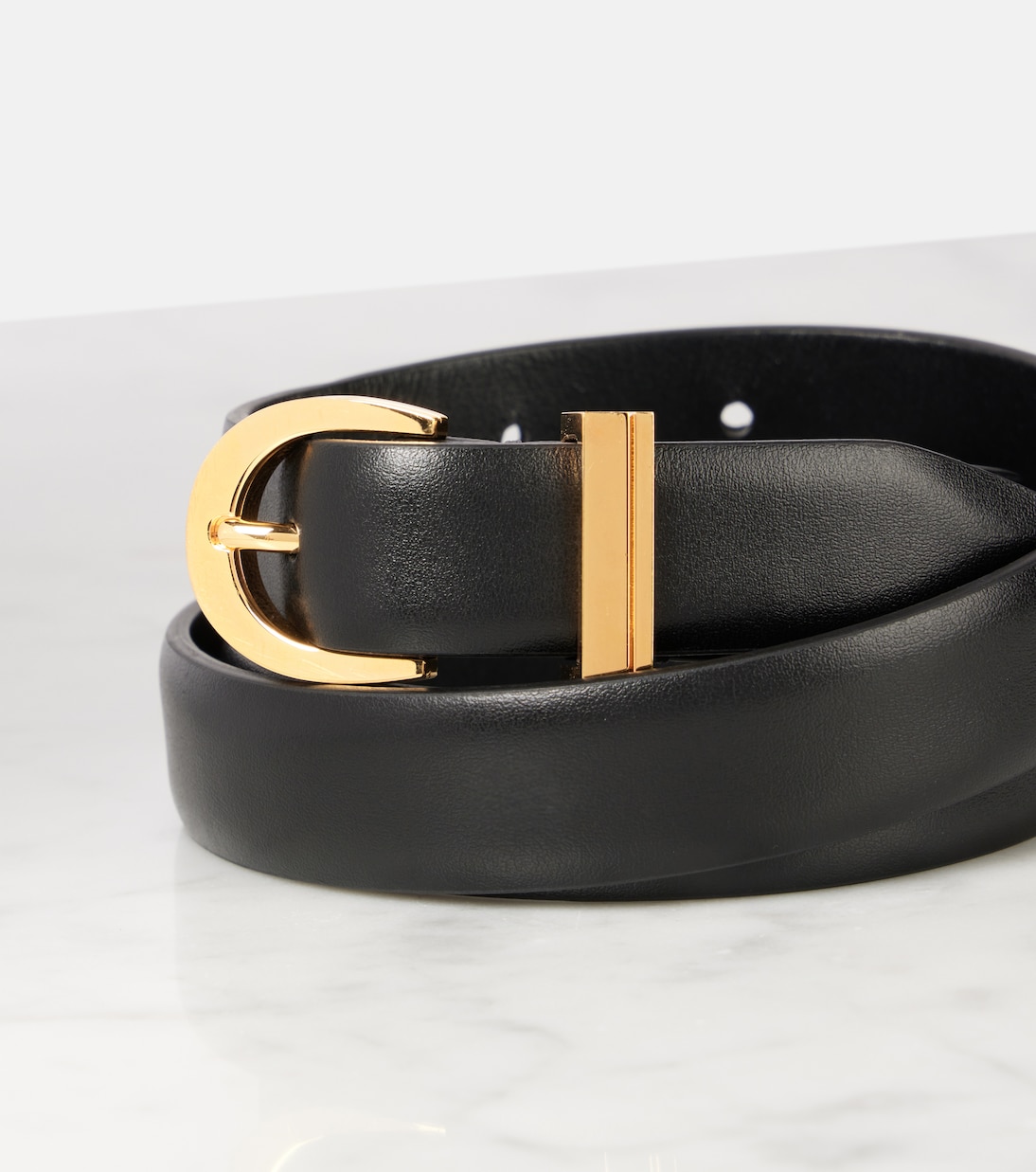 Luna leather belt | Khaite