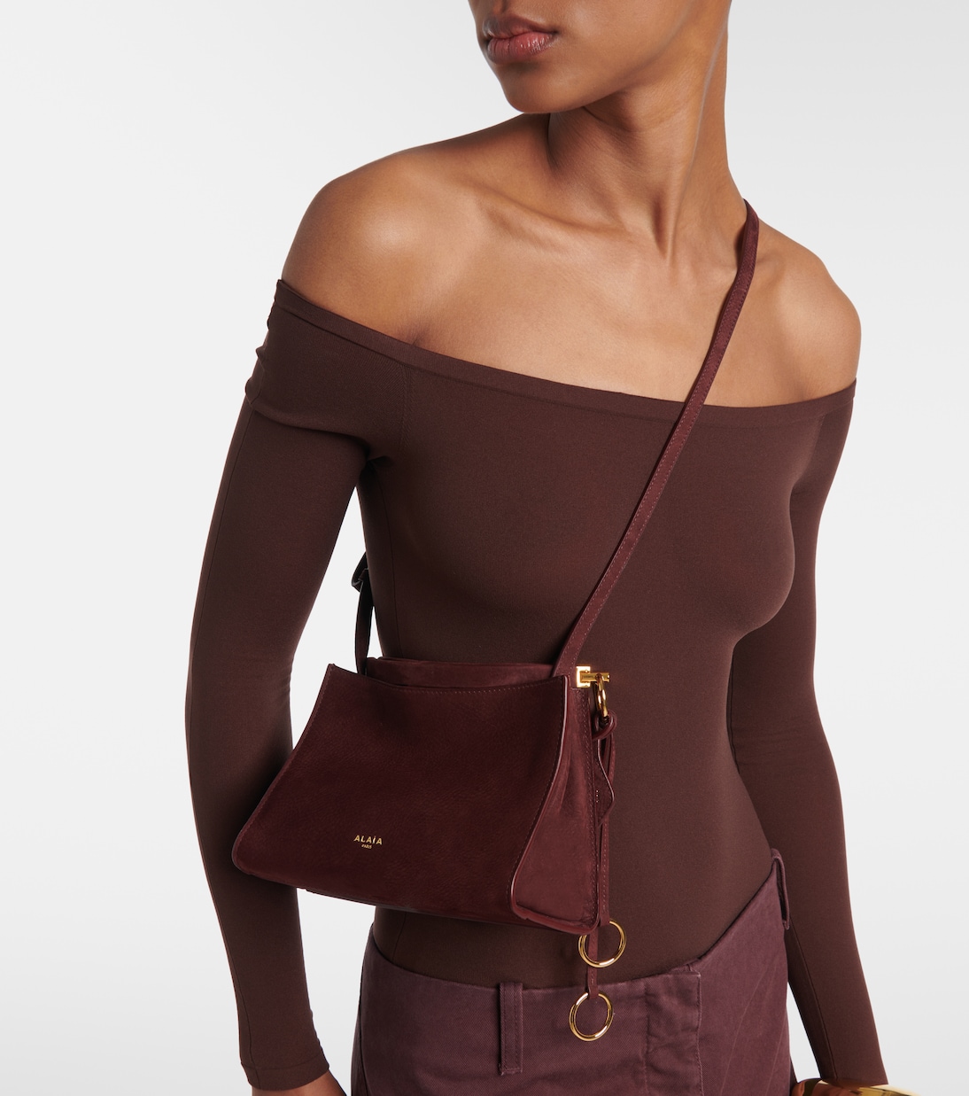 Le Click Small leather shoulder bag | Alaïa