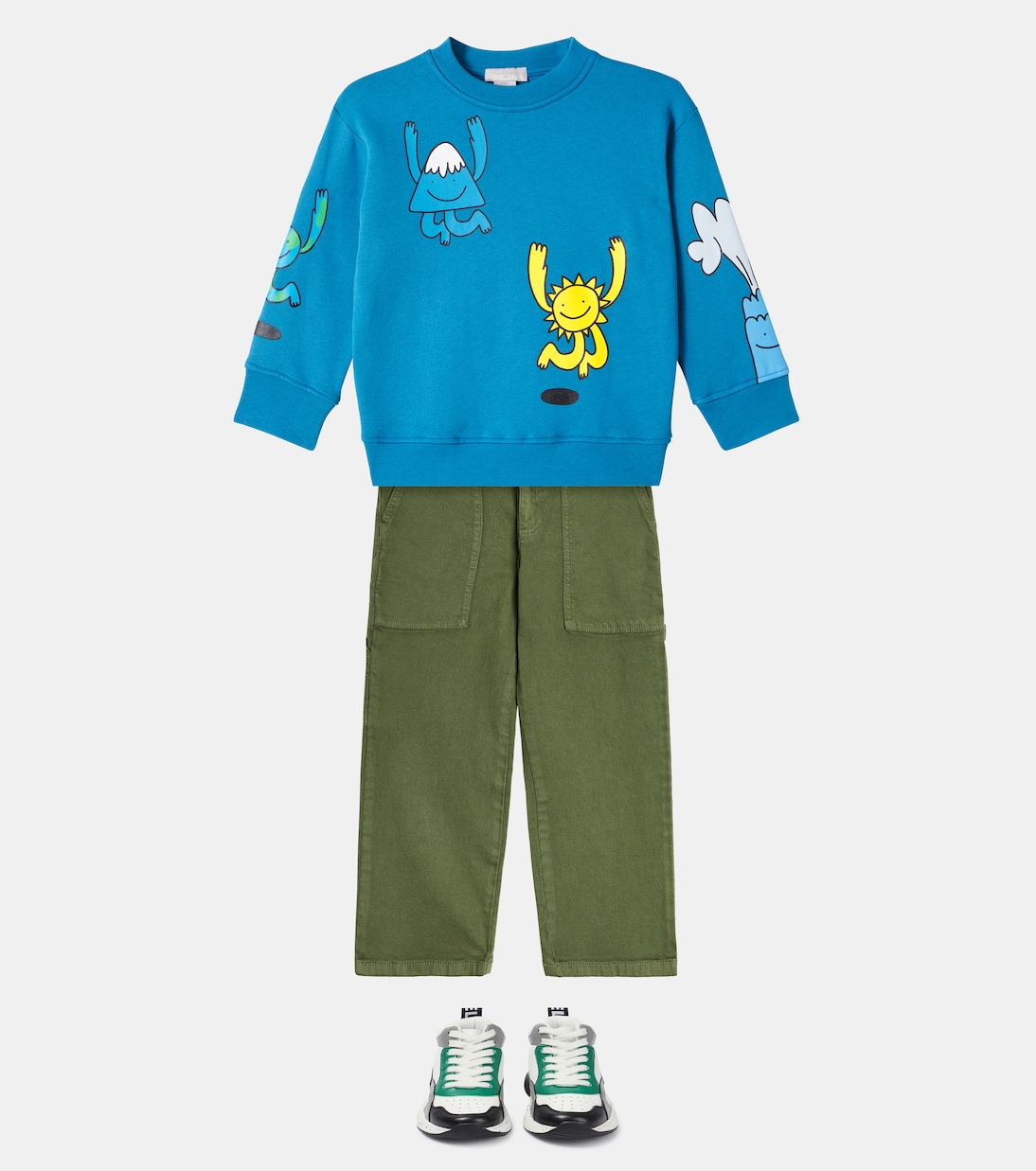 Bedrucktes Sweatshirt aus Baumwolle | Stella McCartney Kids