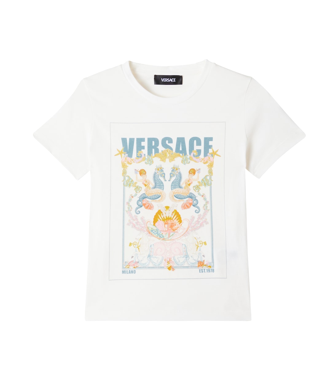 Printed cotton jersey T-shirt | Versace Kids