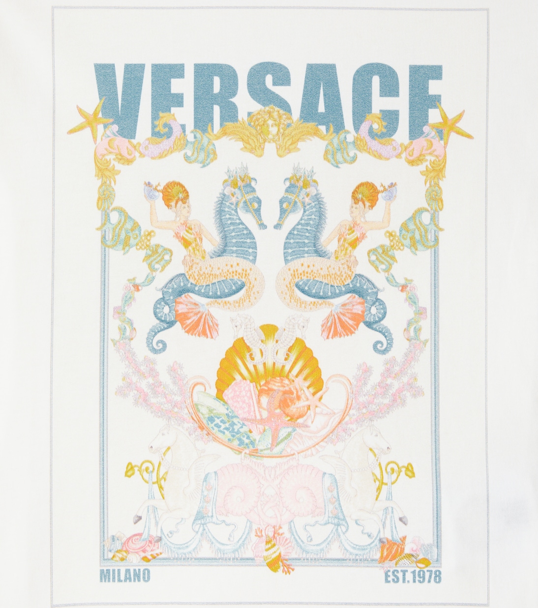 Printed cotton jersey T-shirt | Versace Kids