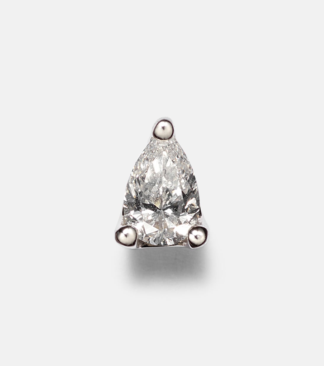 18kt white gold single earring with diamonds | Anita Ko