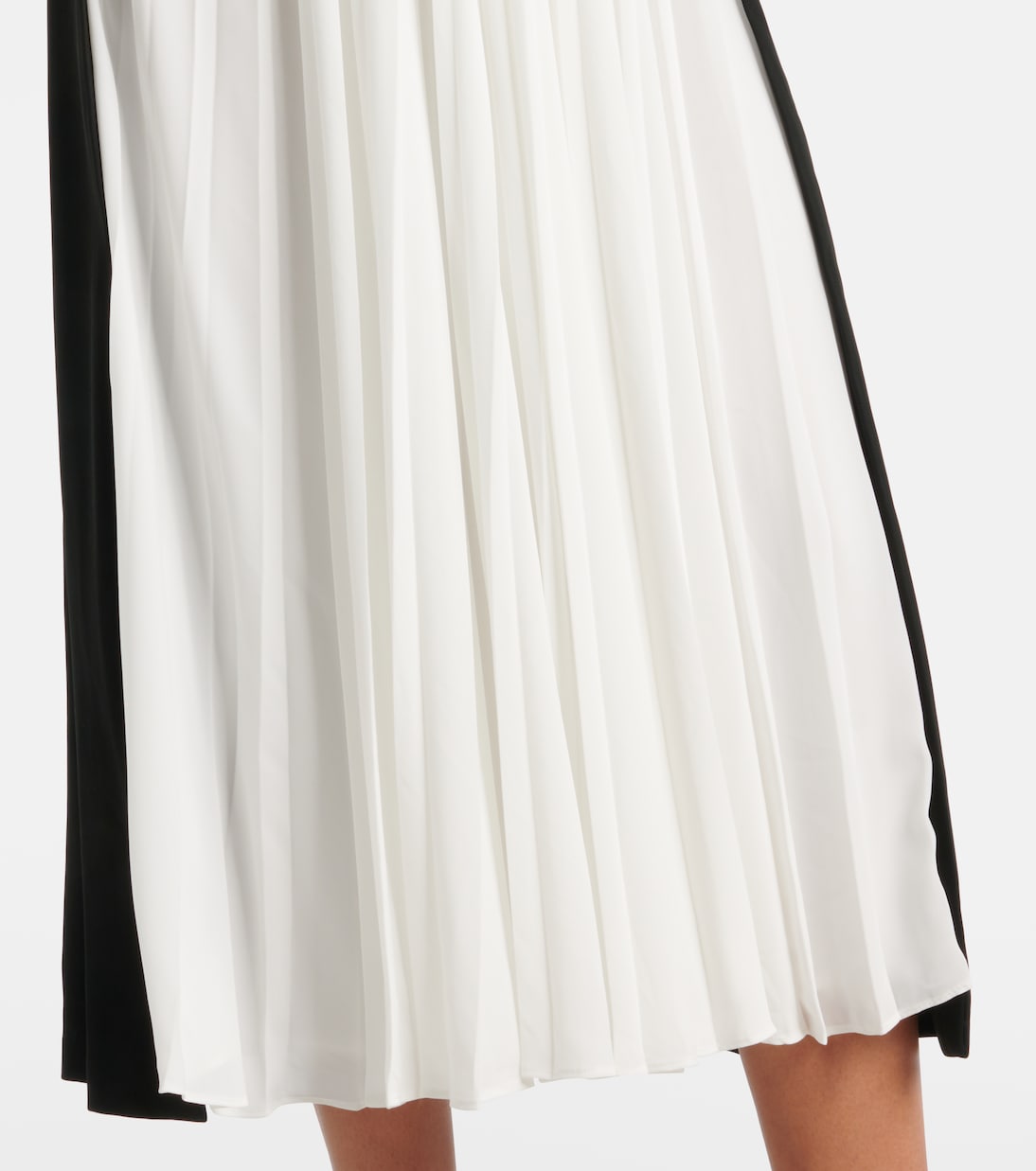 Esther embellished crêpe and plissé midi dress | Simkhai