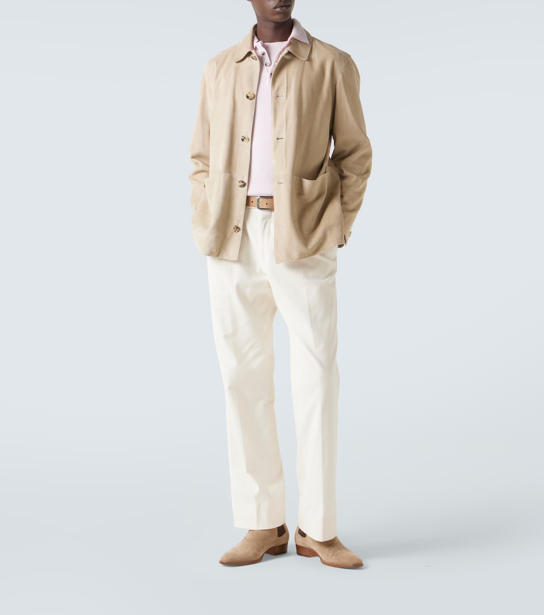 Cashmere polo sweater | Allude