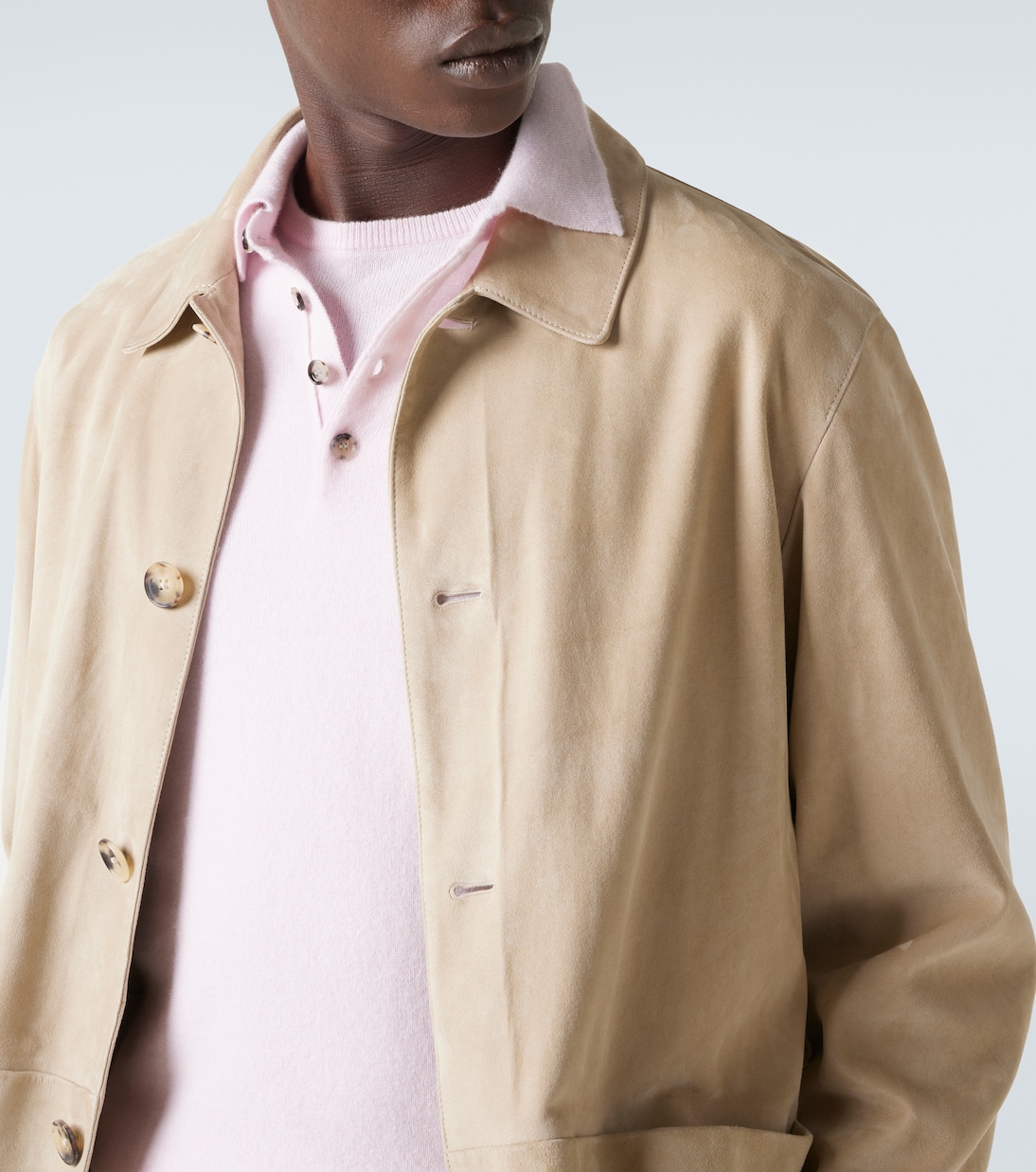 Cashmere polo sweater | Allude