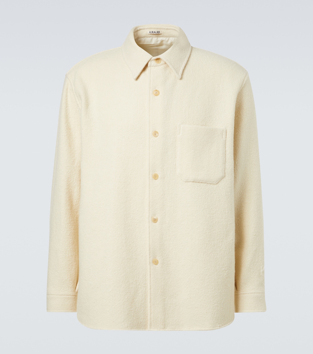 Wool tweed overshirt | Auralee