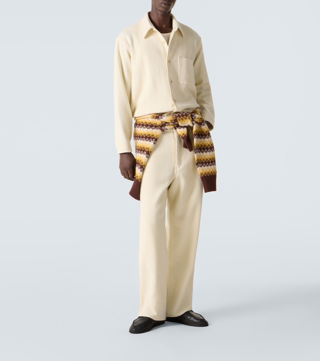 Wool tweed overshirt | Auralee