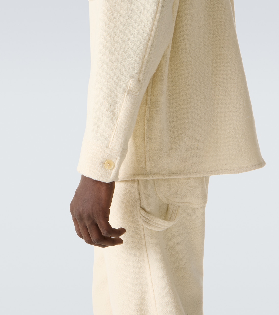 Wool tweed overshirt | Auralee