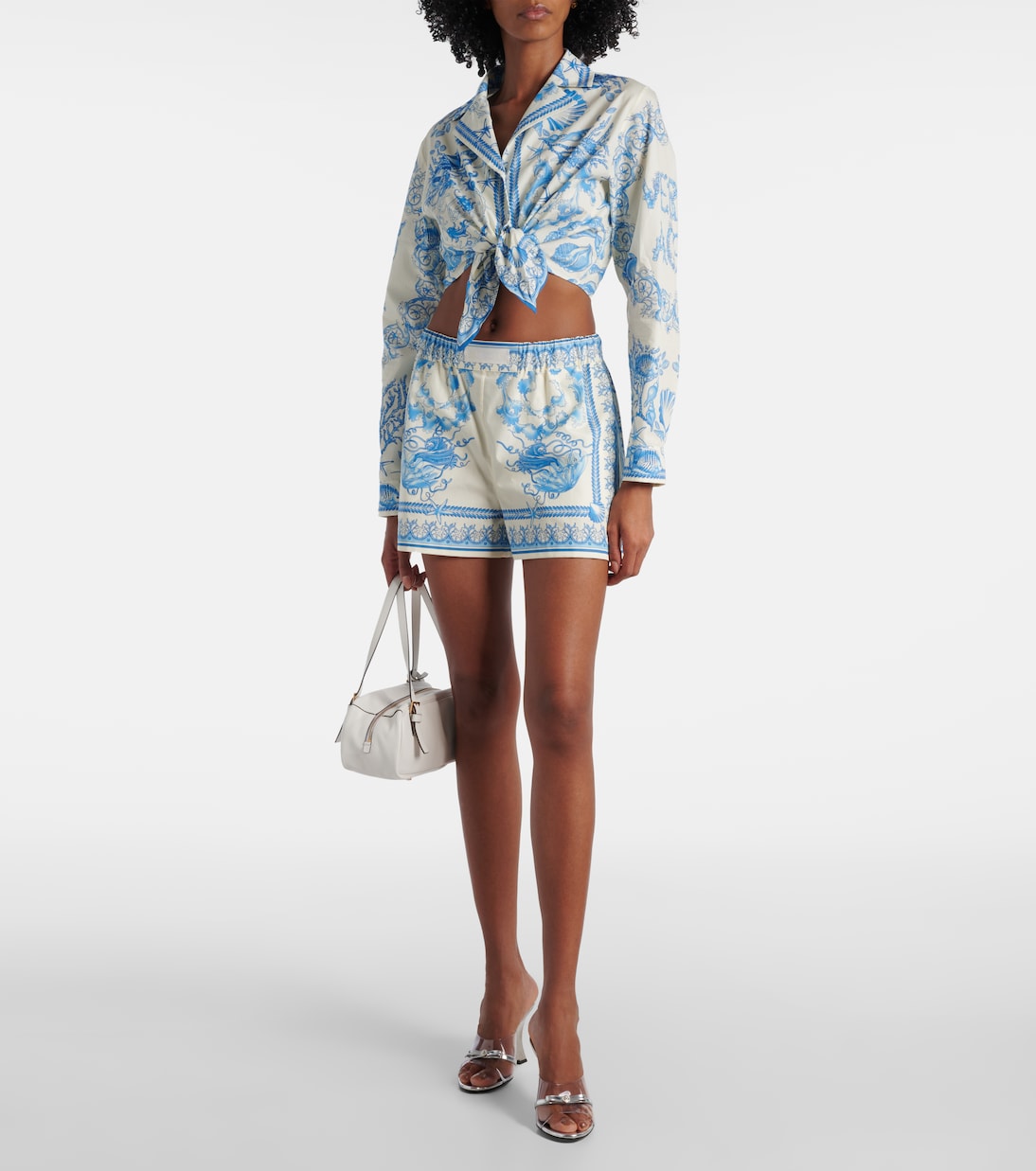 Cropped-Top Underwater Barocco | Versace