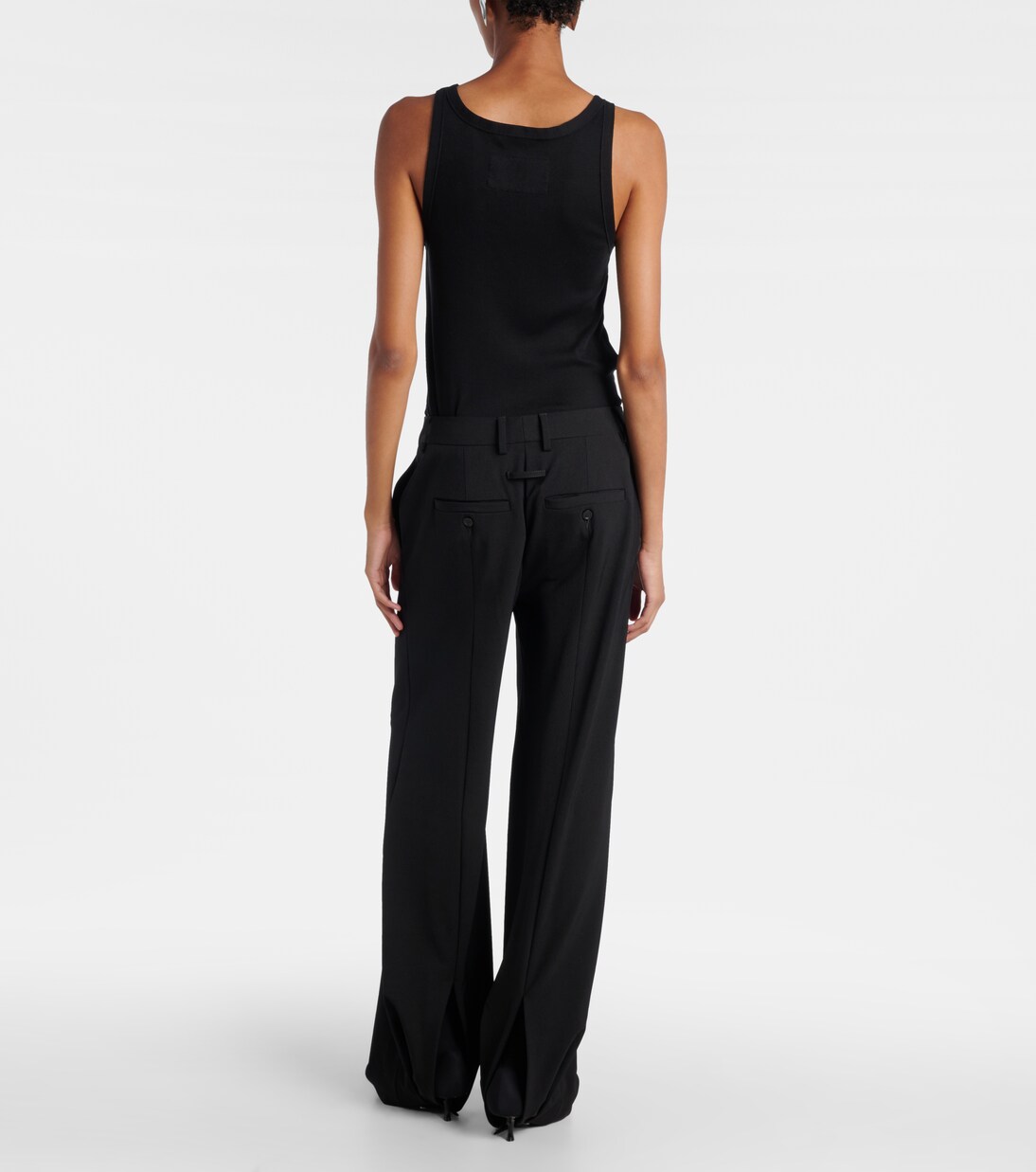 Pantalones rectos de tiro medio | Jean Paul Gaultier