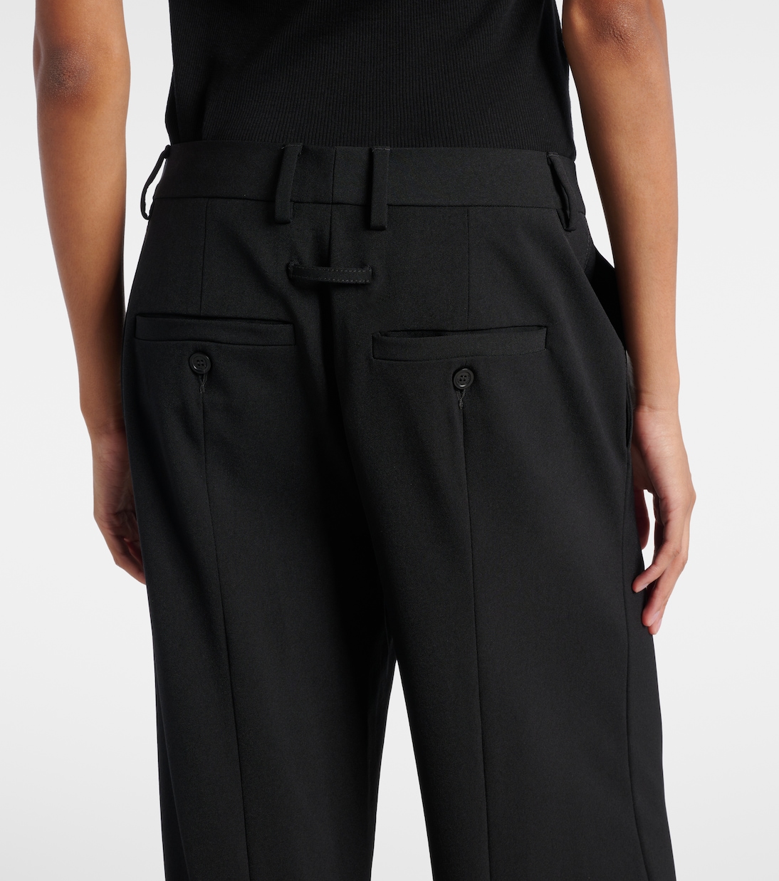 Pantalones rectos de tiro medio | Jean Paul Gaultier