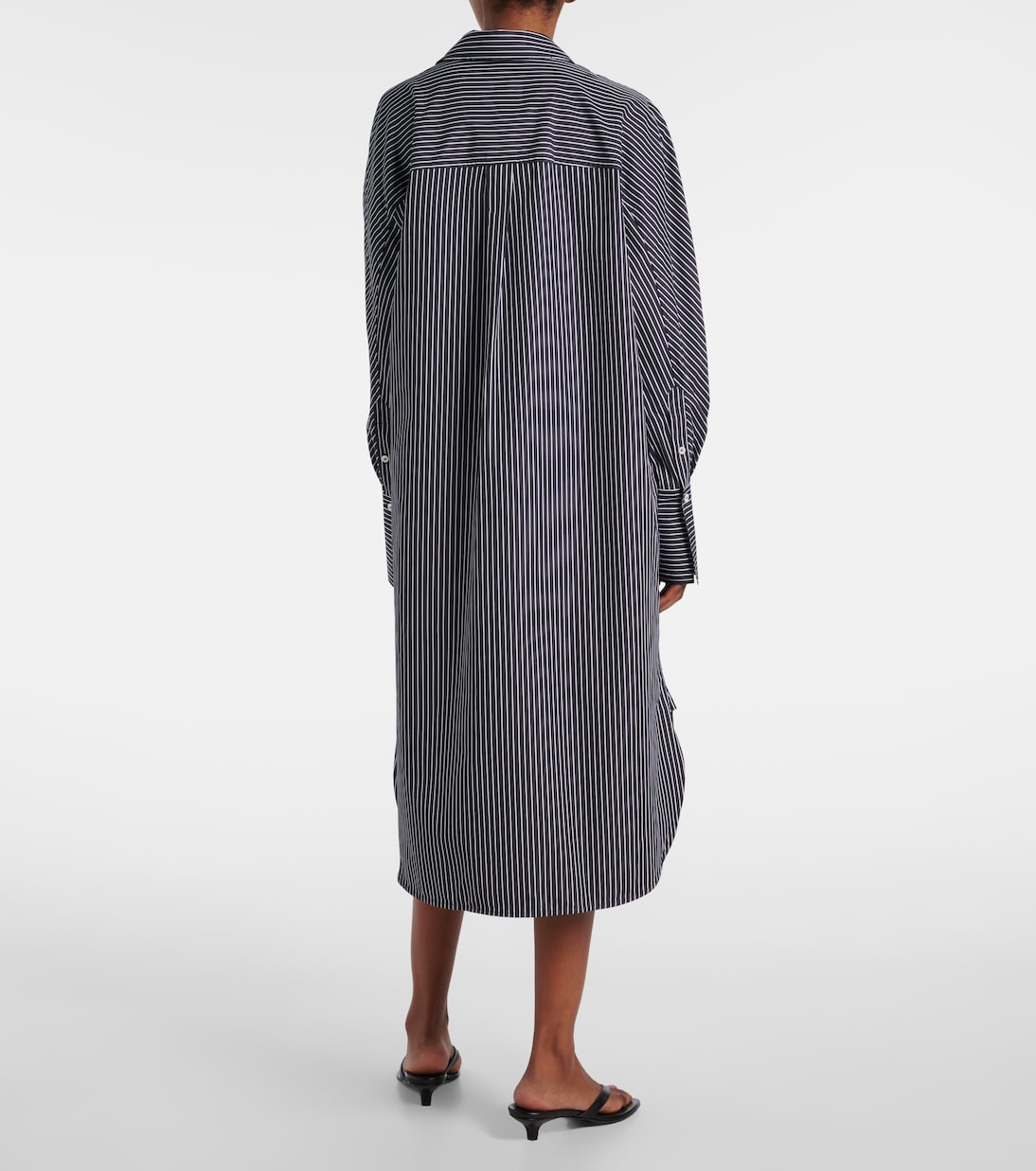 Robe chemise rayée en coton | Toteme