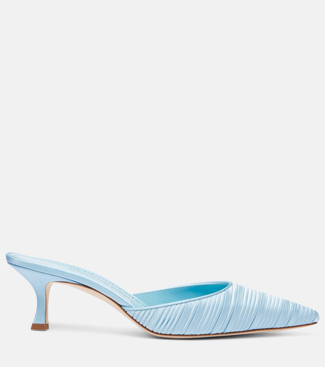 Carolyne 50 satin mules | Manolo Blahnik