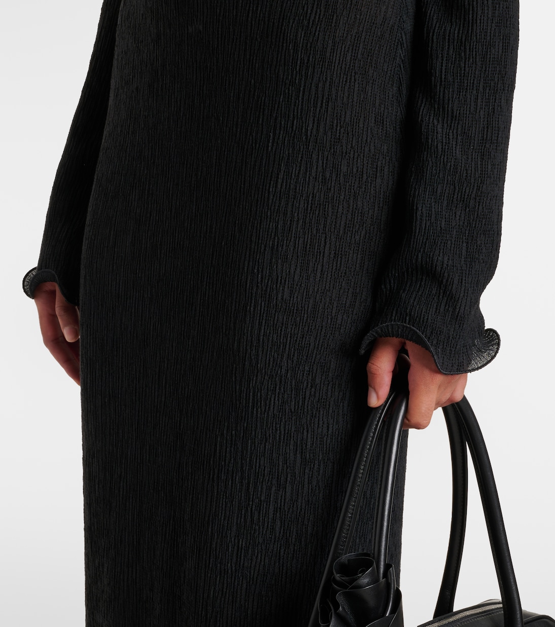 Floral-appliqués sheer maxi dress | Magda Butrym