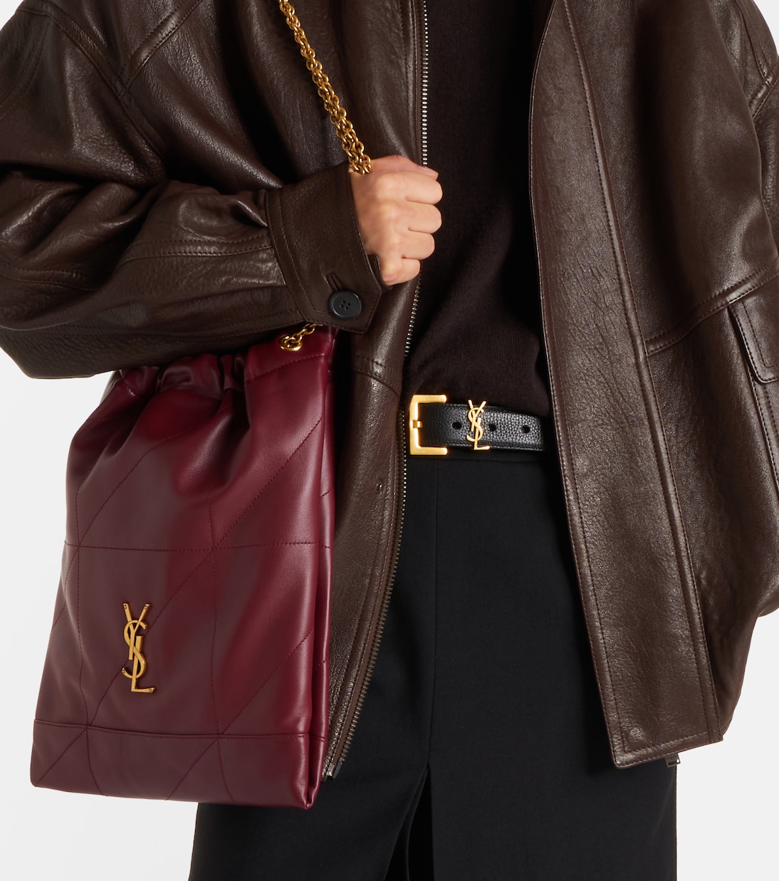 Jamie Cassandre Large leather shoulder bag | Saint Laurent