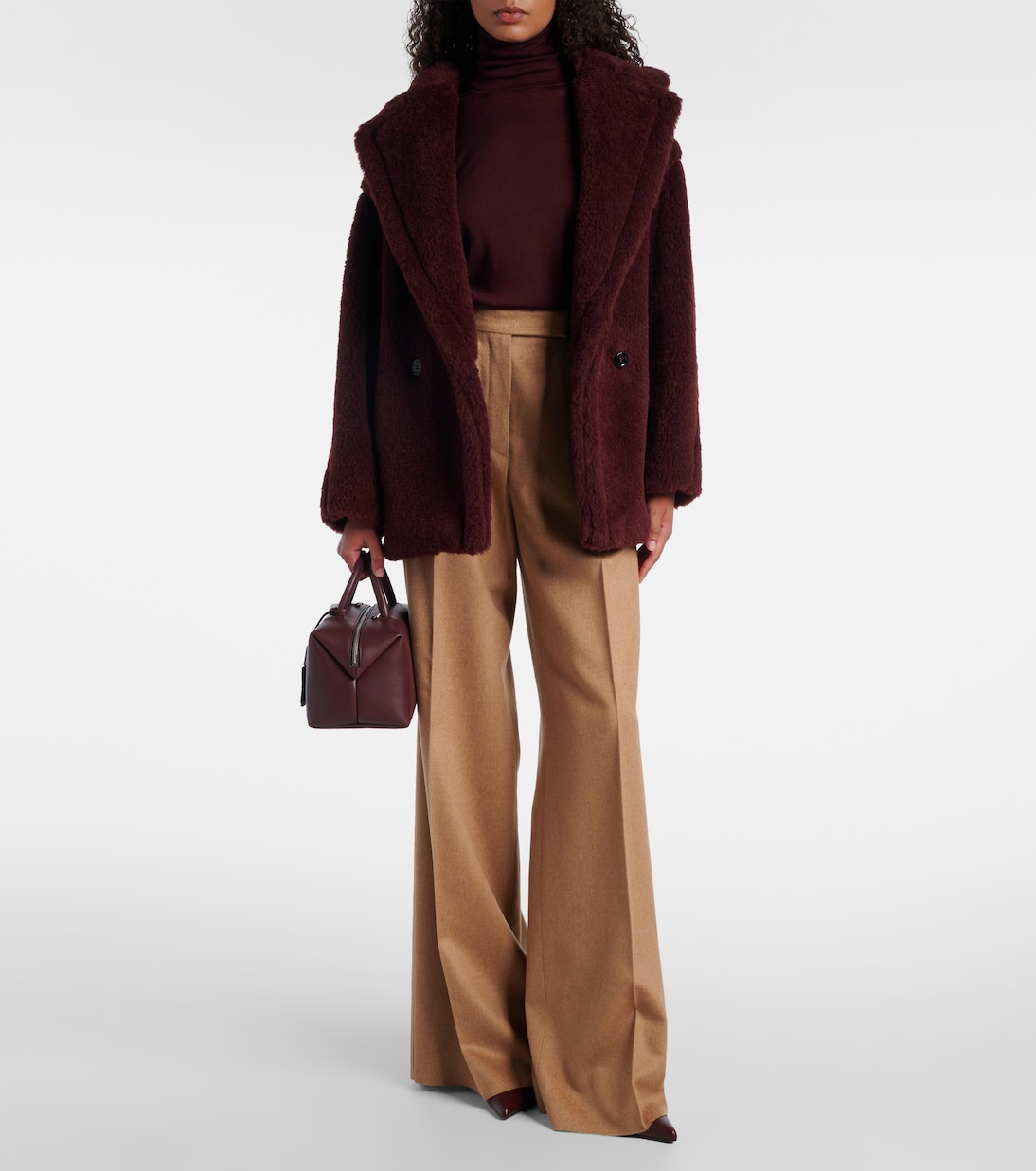 Olga apaca, wool and silk peacoat | Max Mara
