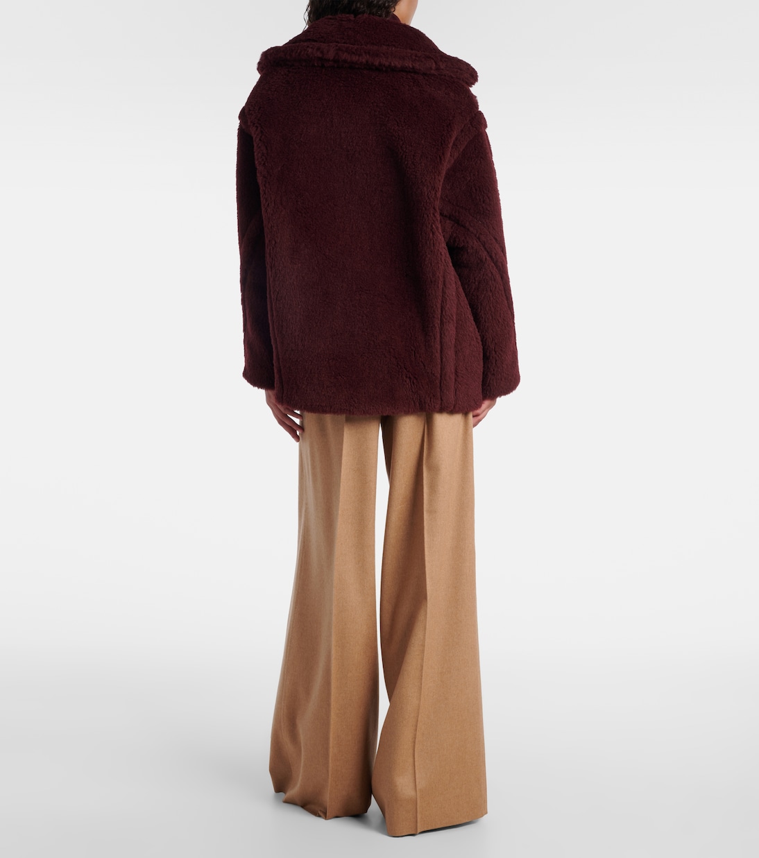 Olga apaca, wool and silk peacoat | Max Mara